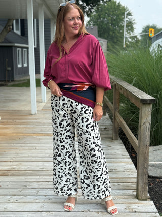 Marigold Baptiste Top in Magenta