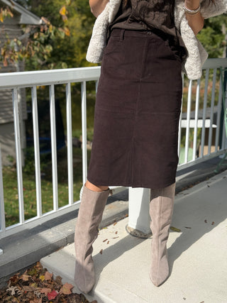 Paper Label Angela Cord Skirt