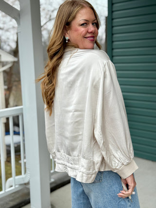 Astrid Champagne Terra Bomber/ Shirt