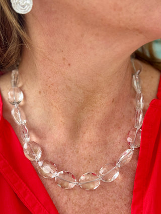 Lofttan "Neleigha" Clear Crystal Necklace