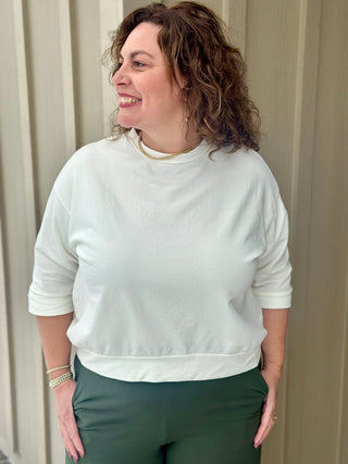 Pistache Eggshell French Terry Sweatshirt