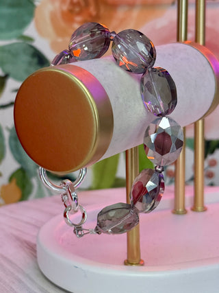 Lofttan "Neleigha" Graphite Crystal Bracelet