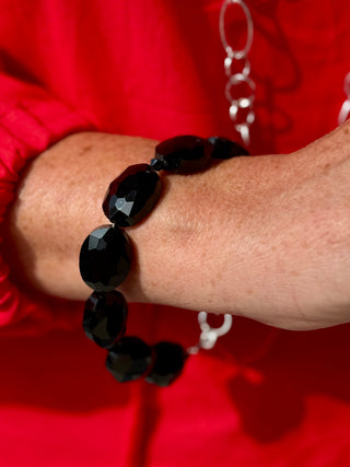 Lofttan "Neleigha" Black Crystal Bracelet