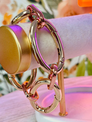 Lofttan Oval Link Bracelet in Gold & Rose Gold