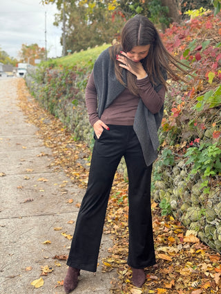 Beddome Faux Stretch Suede Trouer