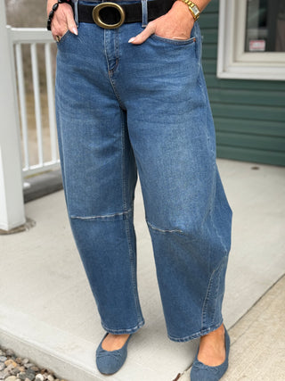 Yoga Malia Relaxed Emmanuelle Barrel Jean