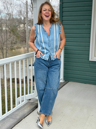 Yoga Malia Relaxed Emmanuelle Barrel Jean