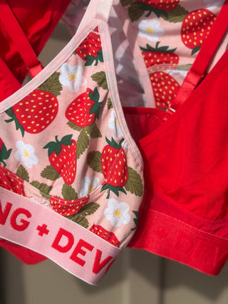 Devon + Lang Bria Bralette in Strawberry