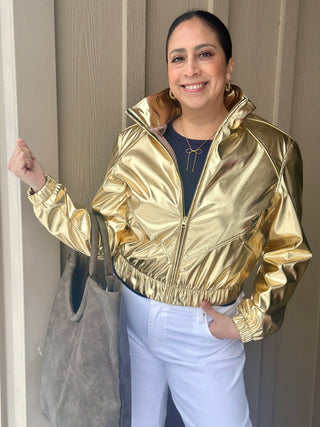 Freed Shiloh Jacket in Gold Foil