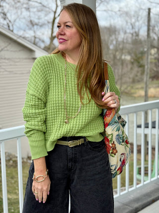 Brave Leather Julane Belt in Olive