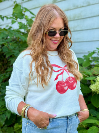 Lyla + Luxe Avery Cherry Pullover