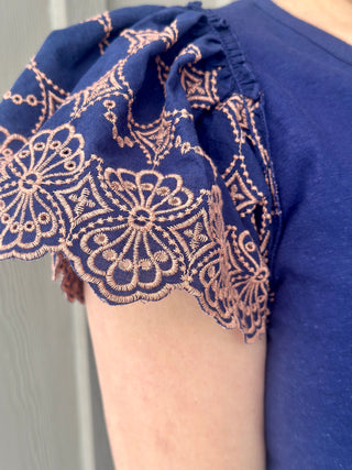 Hatley Eyelet Sleeve Tee