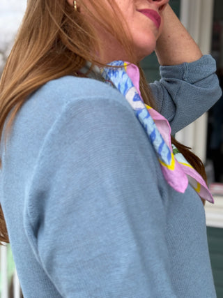 Echo Verde Beachy V-Neck in Blue Moon