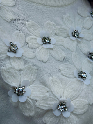 Astrid Sequins & Flowers Pullover