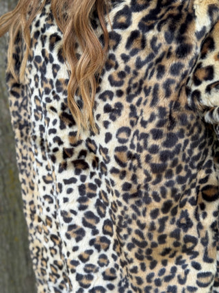 Lyla + Luxe Faux Fur Leopard Coat