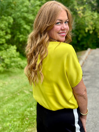 Lele de Baltzac Sistina Top in Chartreuse
