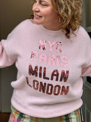 Lyla + Luxe Yassie Fashion Cities Pullover