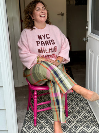 Lyla + Luxe Yassie Fashion Cities Pullover