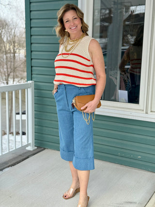 Hilary MacMillan Denim Culotte