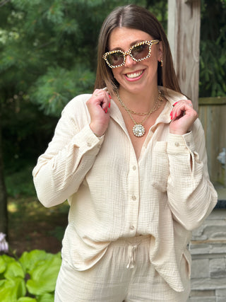 Gentle Fawn Sonia Button Down in Cream