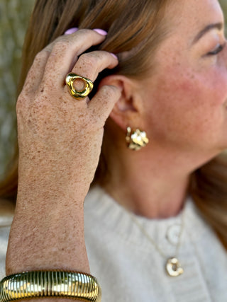 Pilgrim "Be Free" Gold Plated Statement Ring