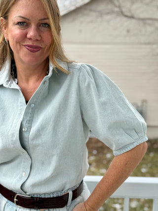 Melissa Nepton Azeli Denim Blouse