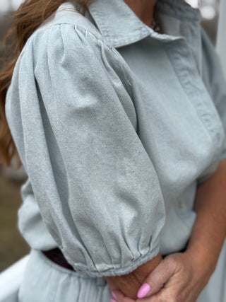 Melissa Nepton Azeli Denim Blouse