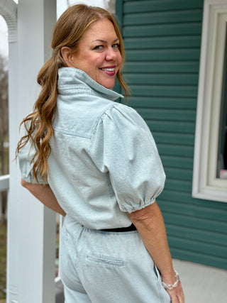 Melissa Nepton Azeli Denim Blouse