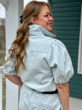 Melissa Nepton Azeli Denim Blouse