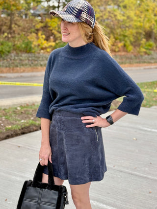 Melissa Nepton Greta Suede Skirt