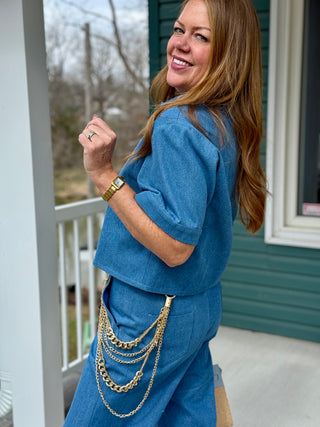Hilary MacMillan Denim Culotte