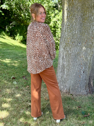 Lele de Baltzac Globe Leopard Blouse