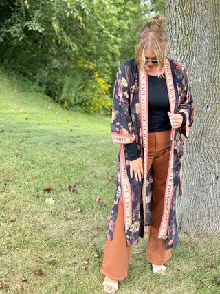Market of Stars Heart of Gold Opera Duster Kimono Robe