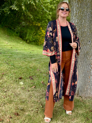 Market of Stars Heart of Gold Opera Duster Kimono Robe