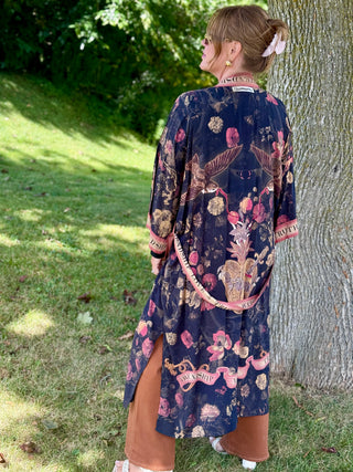 Market of Stars Heart of Gold Opera Duster Kimono Robe