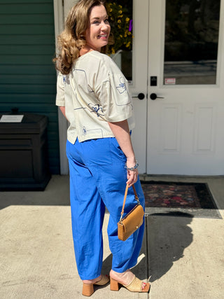 Jennifer Glasgow Electra Pant in Sapphire