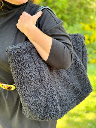 Mathilde Plume Sherpa Tote