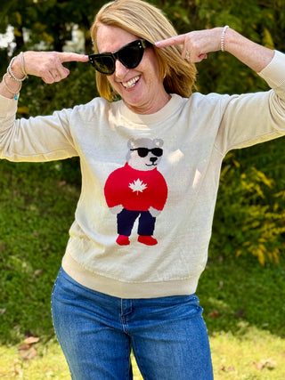 Canada Knitwear Cool Bear Sweater