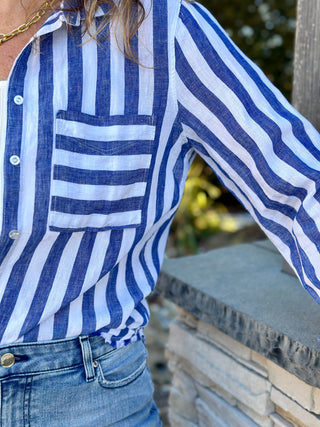 Keny Long Sleeve Striped Shirt