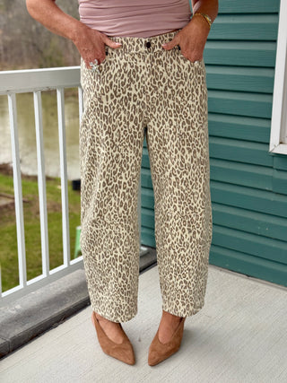 Yoga Denim "Cher" Malia Leopard Horseshoe Jean