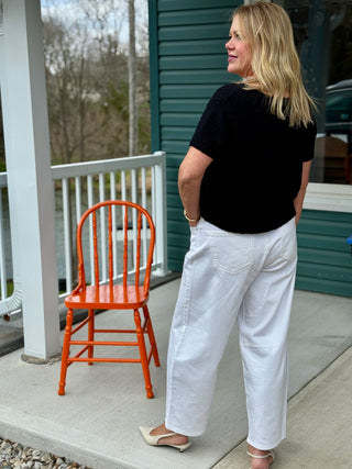 Yoga Denim "Madonna" Malia White Horseshoe Jean