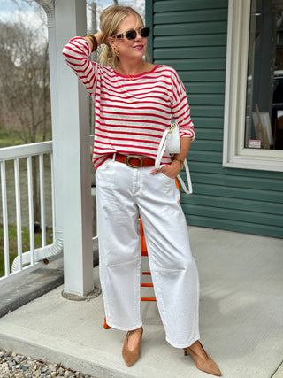 Yoga Denim "Madonna" Malia White Horseshoe Jean