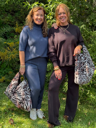 Lyla + Luxe Pico Pant in Chocolate Brown