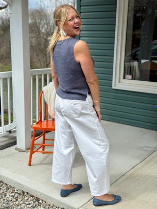 Yoga Denim "Madonna" Malia White Horseshoe Jean