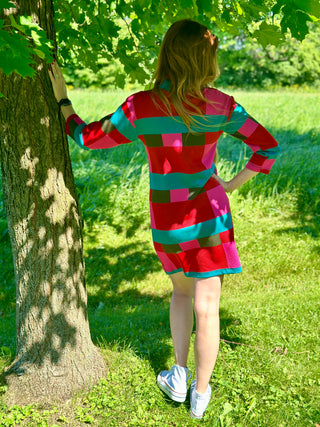 Marigold Chiara Dress in Block Pink