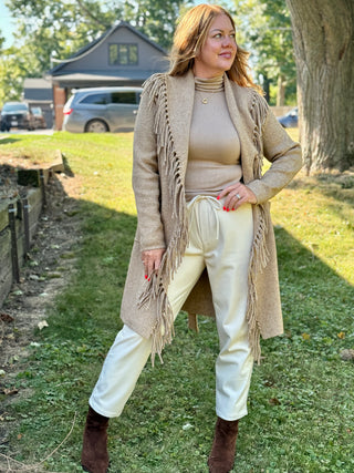 Lyla + Luxe Ziggy Fringe Coatigan