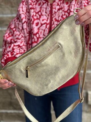 Mathilde Salvador Crossbody in Gold