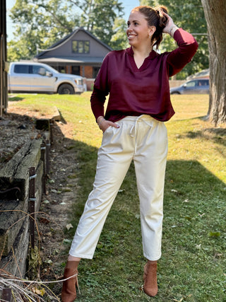 Melissa Nepton Jordyn Trouser in Cream