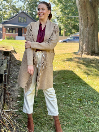 Lyla + Luxe Ziggy Fringe Coatigan