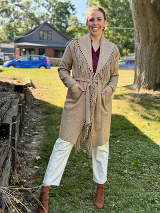 Lyla + Luxe Ziggy Fringe Coatigan